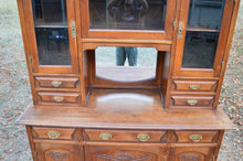 将图片加载到图库查看器,Salle à manger Art Nouveau en chêne sculpté, 8 éléments