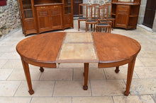 将图片加载到图库查看器,Table et 6 chaises Art Nouveau par Gauthier-Poinsignon en chêne