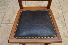 将图片加载到图库查看器,Table et 6 chaises Art Nouveau par Gauthier-Poinsignon en chêne