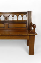将图片加载到图库查看器,Banc de ferme rustique en chêne sculpté, XXieme siècle