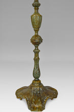 将图片加载到图库查看器,Chandelier Napoléon III en bronze patiné, modèle aux Sirènes