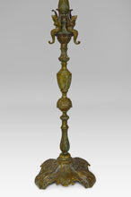 将图片加载到图库查看器,Chandelier Napoléon III en bronze patiné, modèle aux Sirènes