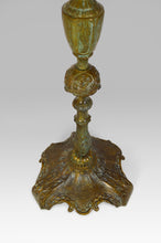 将图片加载到图库查看器,Chandelier Napoléon III en bronze patiné, modèle aux Sirènes