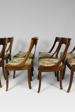 将图片加载到图库查看器,Lot de 8 chaises de salle à manger en acajou, style Restauration, XIXe.