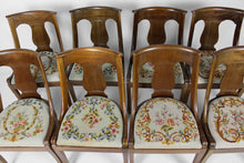 将图片加载到图库查看器,Lot de 8 chaises de salle à manger en acajou, style Restauration, XIXe.