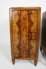 将图片加载到图库查看器,Paire de chevets Art Déco par les Ateliers Gauthier-Poinsignon en noyer, circa 1920-1930