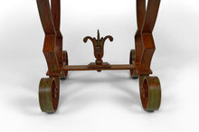 将图片加载到图库查看器,Guéridon rond Art Déco en marbre et fer forgé, circa 1940