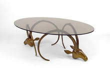 将图片加载到图库查看器,Table basse aux mouflons par Alain Chervet, circa 1970