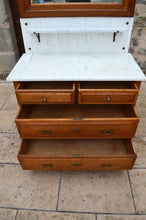 将图片加载到图库查看器,Commode Coiffeuse Art Nouveau en chêne sculpté, France, circa 1910