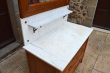 将图片加载到图库查看器,Commode Coiffeuse Art Nouveau en chêne sculpté, France, circa 1910