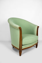 将图片加载到图库查看器,Fauteuil Art Déco par les Ateliers Gauthier-Poinsignon en noyer, circa 1920-1930