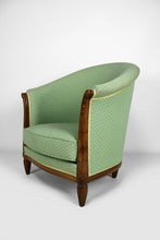 将图片加载到图库查看器,Fauteuil Art Déco par les Ateliers Gauthier-Poinsignon en noyer, circa 1920-1930