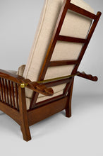 将图片加载到图库查看器,Fauteuil Morris Arts & Crafts, Royaume-Uni, circa 1900