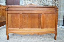 将图片加载到图库查看器,Chambre Art Nouveau avec lits jumeaux en chêne massif sculpté, 4 éléments