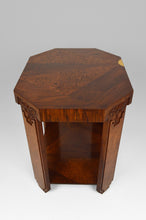 将图片加载到图库查看器,Guéridon octogonal Art Déco marqueté, vers 1925