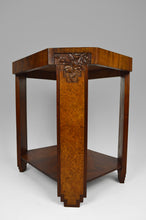 将图片加载到图库查看器,Guéridon octogonal Art Déco marqueté, vers 1925