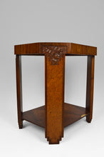 将图片加载到图库查看器,Guéridon octogonal Art Déco marqueté, vers 1925