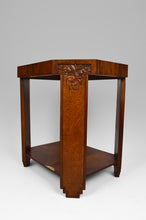 将图片加载到图库查看器,Guéridon octogonal Art Déco marqueté, vers 1925