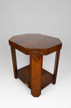 将图片加载到图库查看器,Guéridon octogonal Art Déco marqueté, vers 1925