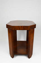 将图片加载到图库查看器,Guéridon octogonal Art Déco marqueté, vers 1925