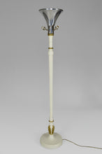 将图片加载到图库查看器,Lampadaire Art Déco en bois peint