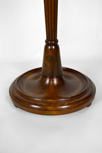 将图片加载到图库查看器,Lampadaire Art Deco en bois sculpté et opaline, France, circa 1925