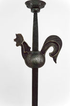 将图片加载到图库查看器,Lampadaire au Coq en Fer Forgé par Jean Touret pour les Ateliers Marolles, circa 1950