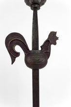 将图片加载到图库查看器,Lampadaire au Coq en Fer Forgé par Jean Touret pour les Ateliers Marolles, circa 1950