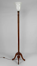 将图片加载到图库查看器,Lampadaire Art Déco en hêtre sculpté, France, circa 1920