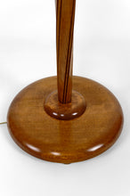 将图片加载到图库查看器,Lampadaire Art Deco hélicoïdal avec opaline, France, circa 1930