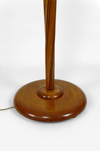 将图片加载到图库查看器,Lampadaire Art Deco hélicoïdal avec opaline, France, circa 1930