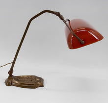 将图片加载到图库查看器,Lampe de banquier Art Nouveau, France, circa 1900