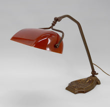 将图片加载到图库查看器,Lampe de banquier Art Nouveau, France, circa 1900