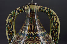 将图片加载到图库查看器,Important vase en céramique monté en lampe, Par El-Kharraz, Nabeul, Tunisie, début XXe
