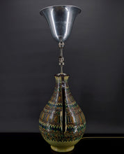 将图片加载到图库查看器,Important vase en céramique monté en lampe, Par El-Kharraz, Nabeul, Tunisie, début XXe