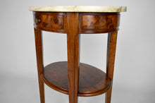 将图片加载到图库查看器,Guéridon Art Nouveau en acajou et loupe attribué à Louis Chambry, France, circa 1900