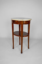 将图片加载到图库查看器,Guéridon Art Nouveau en acajou et loupe attribué à Louis Chambry, France, circa 1900