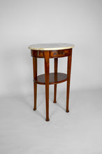 将图片加载到图库查看器,Guéridon Art Nouveau en acajou et loupe attribué à Louis Chambry, France, circa 1900