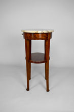 将图片加载到图库查看器,Guéridon Art Nouveau en acajou et loupe attribué à Louis Chambry, France, circa 1900