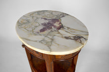 将图片加载到图库查看器,Guéridon Art Nouveau en acajou et loupe attribué à Louis Chambry, France, circa 1900