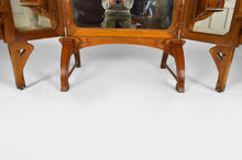 将图片加载到图库查看器,Coiffeuse / Paravent Art Nouveau à miroirs avec marqueterie, 1901