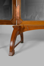 将图片加载到图库查看器,Coiffeuse / Paravent Art Nouveau à miroirs avec marqueterie, 1901