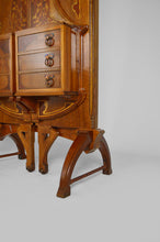 将图片加载到图库查看器,Coiffeuse / Paravent Art Nouveau à miroirs avec marqueterie, 1901