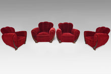 Lade das Bild in den Galerie-Viewer, 4 fauteuils club Art Deco, France, 1930-1940