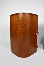 将图片加载到图库查看器,Paire de chevets Art Déco Moderniste en acajou, France, circa 1930