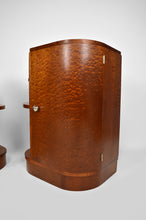 将图片加载到图库查看器,Paire de chevets Art Déco Moderniste en acajou, France, circa 1930