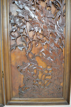 将图片加载到图库查看器,Paravent Art Nouveau Japonisant en bois sculpté, vers 1890
