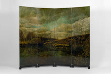 将图片加载到图库查看器,Paravent à 4 feuilles au paysage laqué par Bernard Cuenin, circa 1970