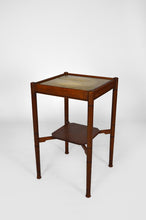 将图片加载到图库查看器,Gueridon Arts & Crafts en chêne et laiton, XIXe