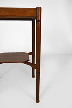 将图片加载到图库查看器,Gueridon Arts & Crafts en chêne et laiton, XIXe